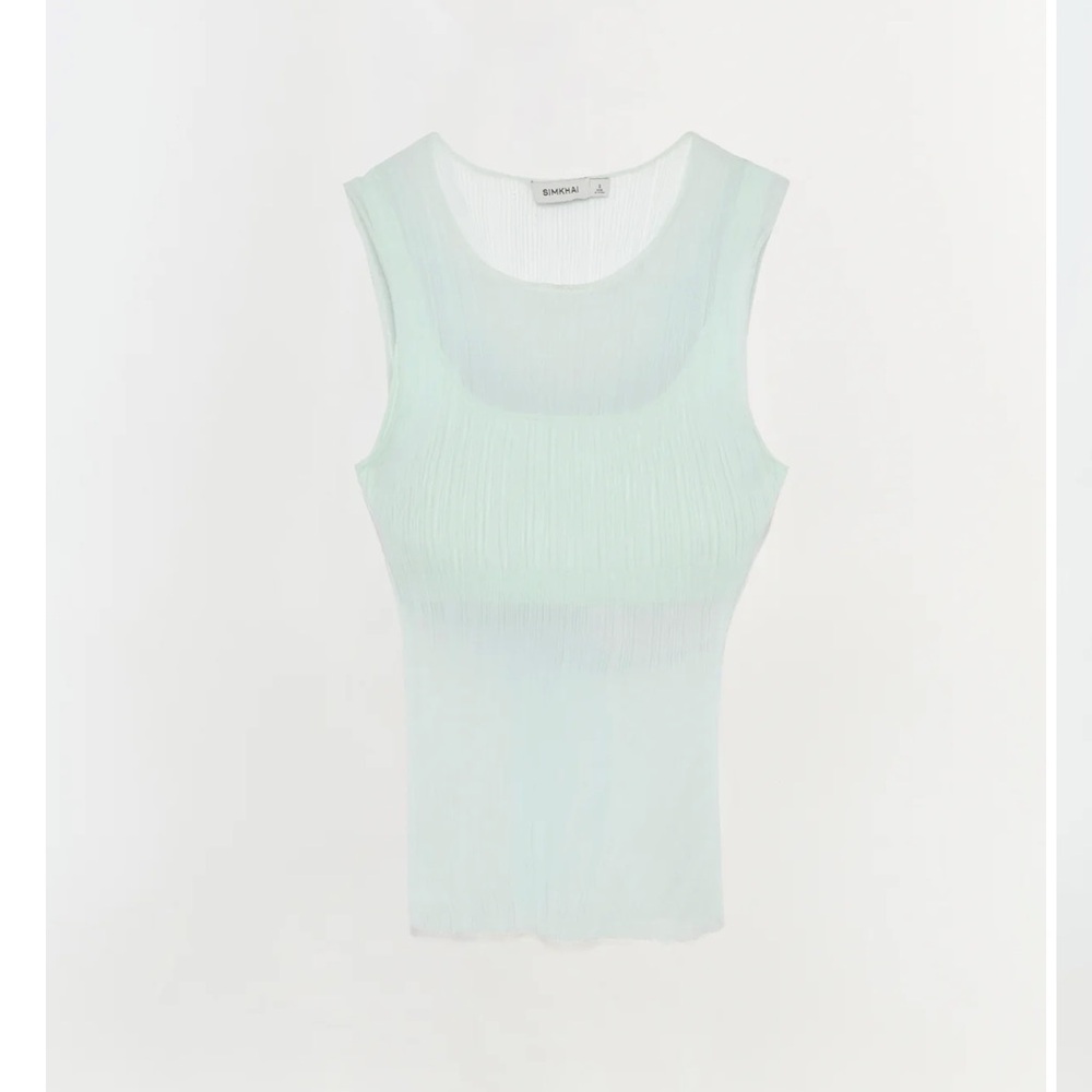 Jonathan Simkhai oakley plisse tank